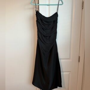 Gorgeous open back silk dress